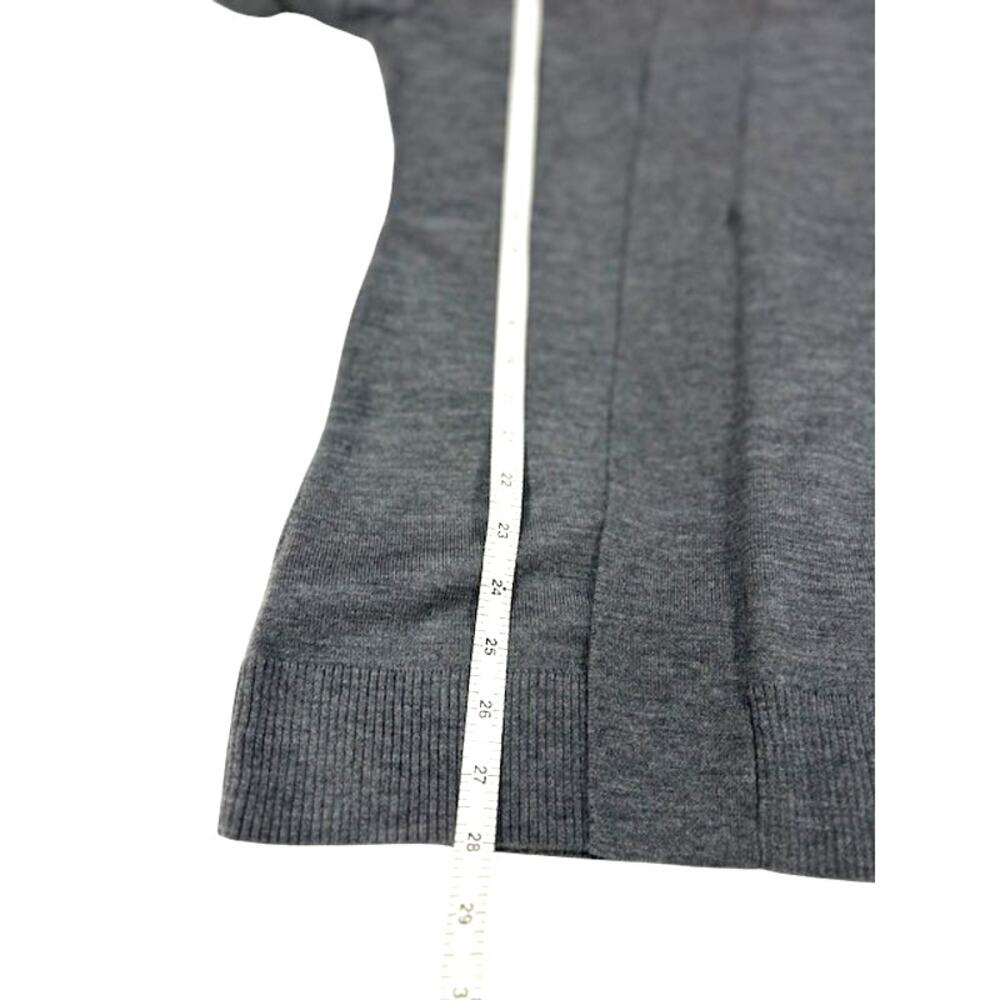 TALBOTS Heather Gray 100% Merino Wool Longline Sweater Duster Small Petite SP - Picture 5 of 11